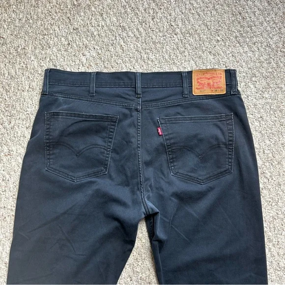 Levi's 511 All Weather Tech Straight Jeans Mens 38x32 W38 L32 Black Denim Faded - Picture 5 of 13